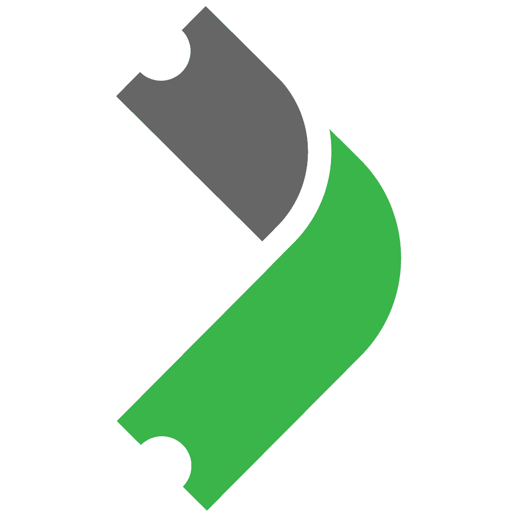 TickOS logo - central hub connecting inputs and outputs